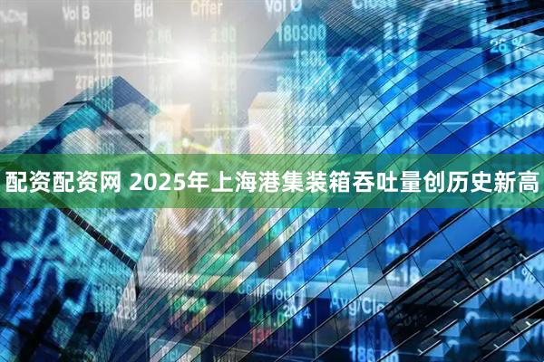 配资配资网 2025年上海港集装箱吞吐量创历史新高